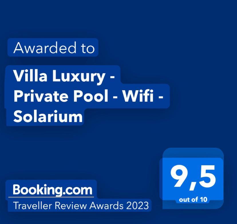 Villa Luxury - Private Pool - Wifi - Solarium อาลิกันเต ภายนอก รูปภาพ
